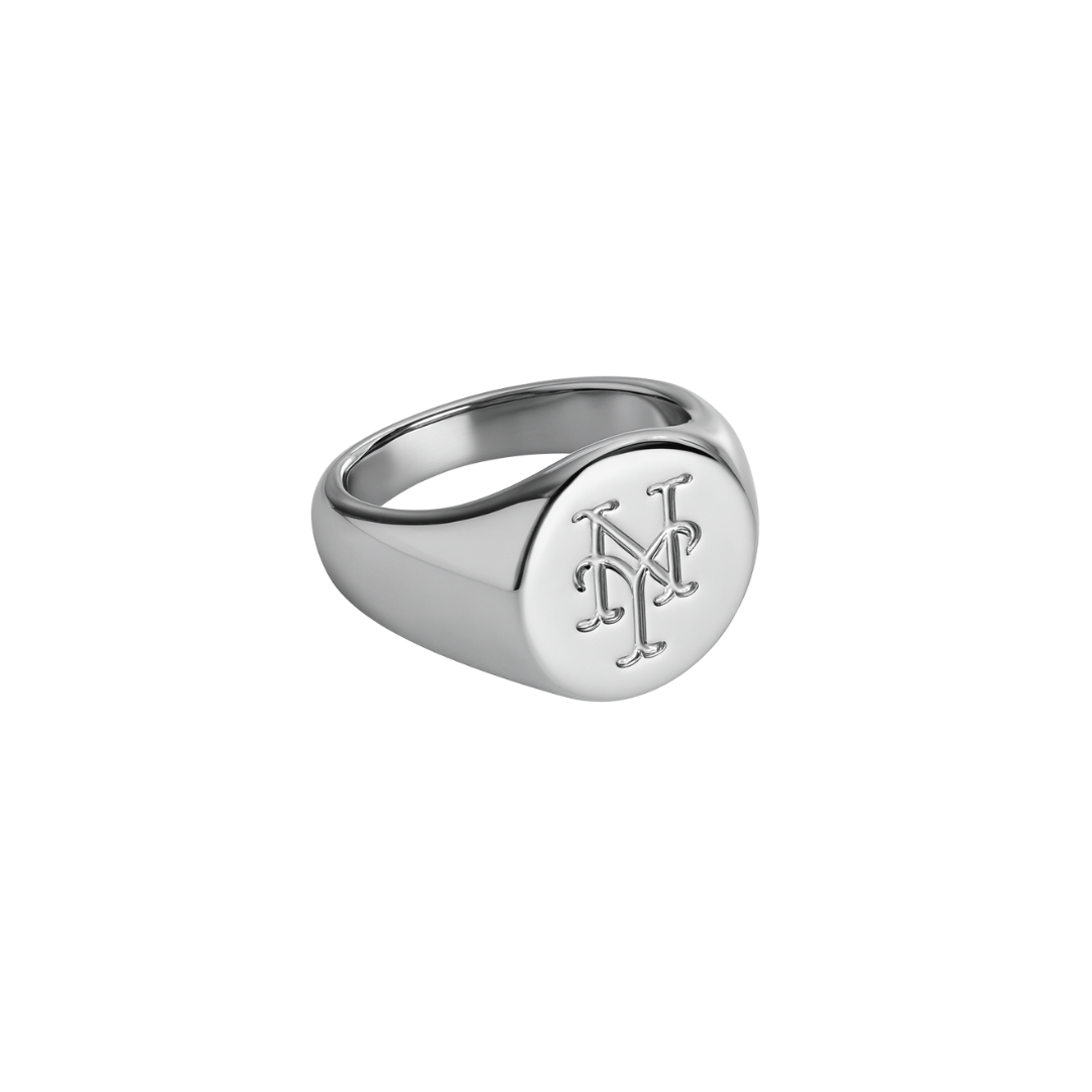 NY Mets Crest Ring - Silver