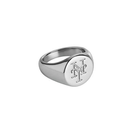 NY Mets Crest Ring - Silver