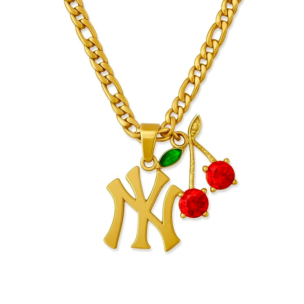 Yankee Charm Necklace (Customisable)-Gold