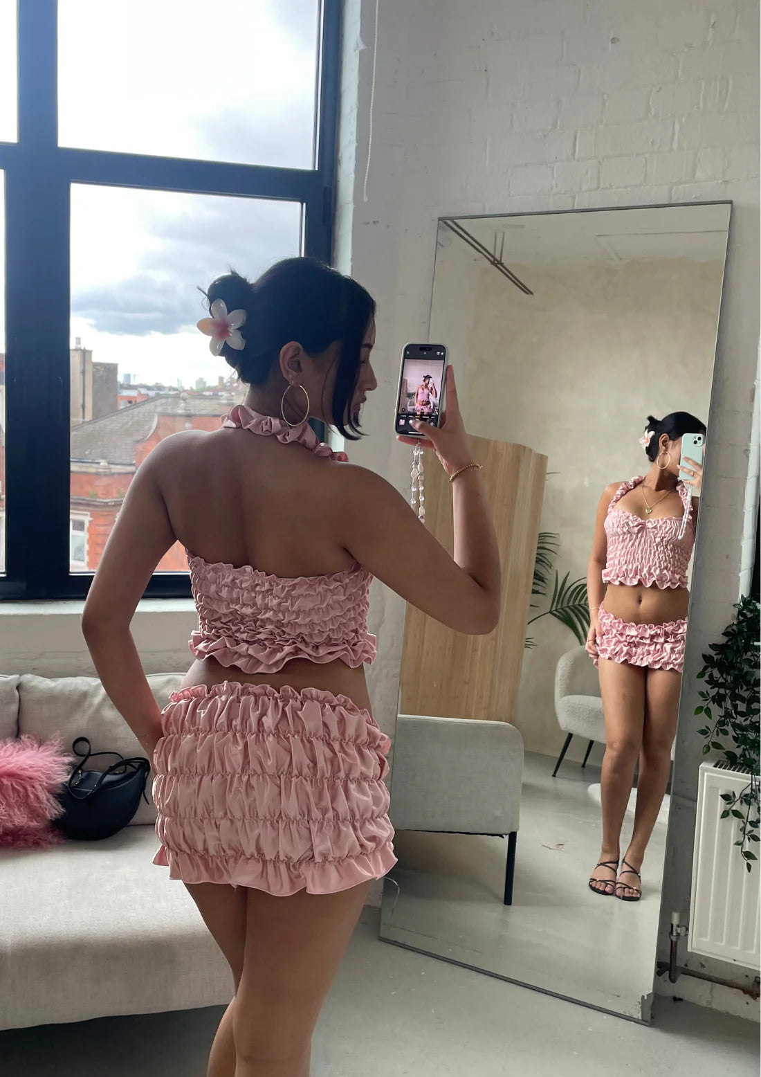 Chouchou Halter-Rose (XS)