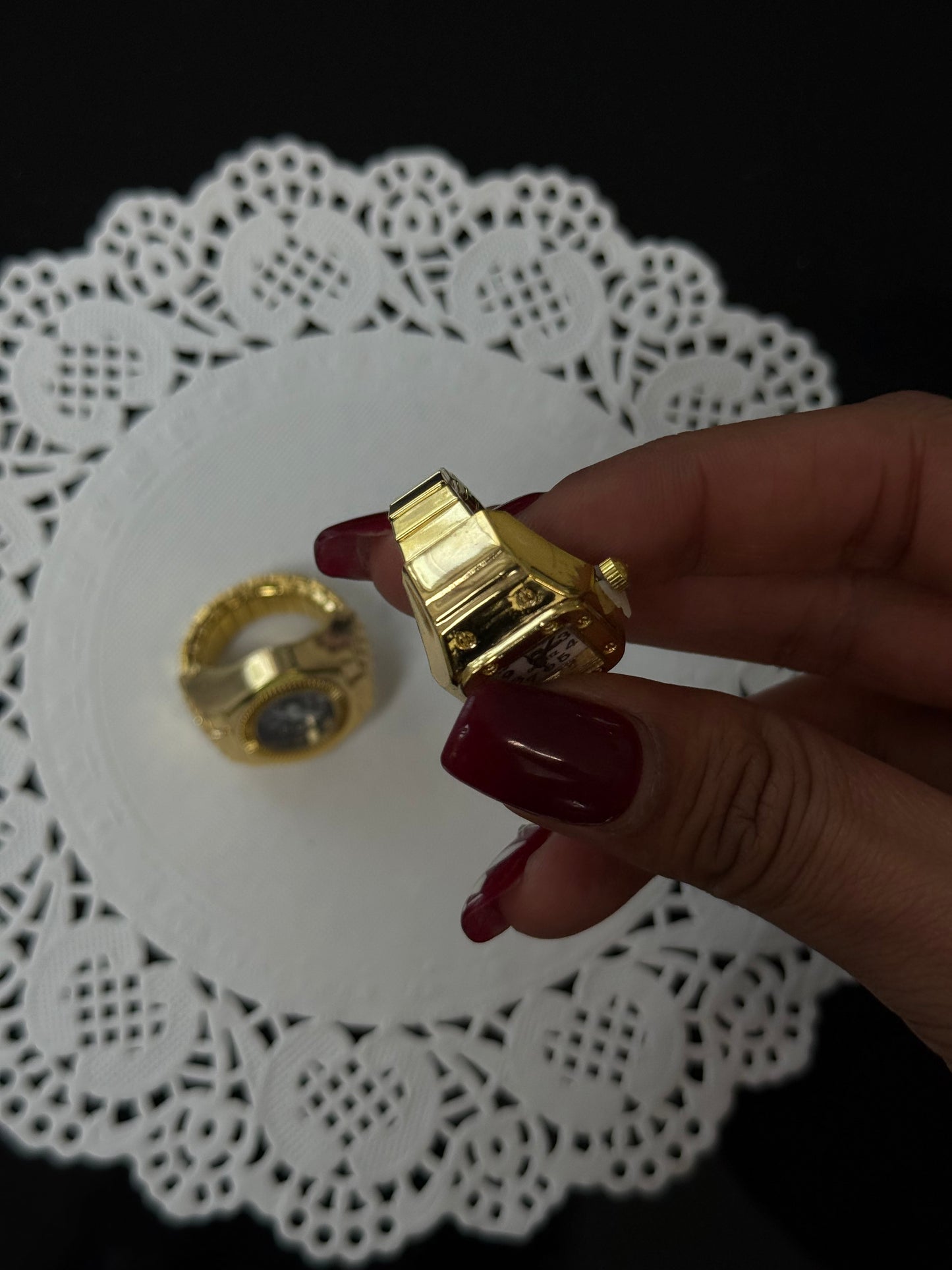 SS38 Watch Ring Set *Minor Scratches*