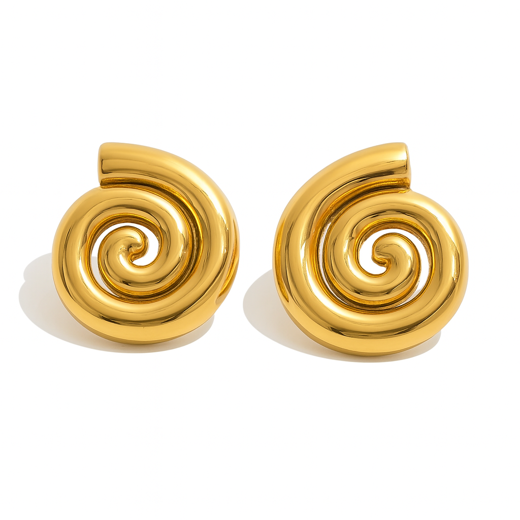 Swirl Earrings - Gold/Silver