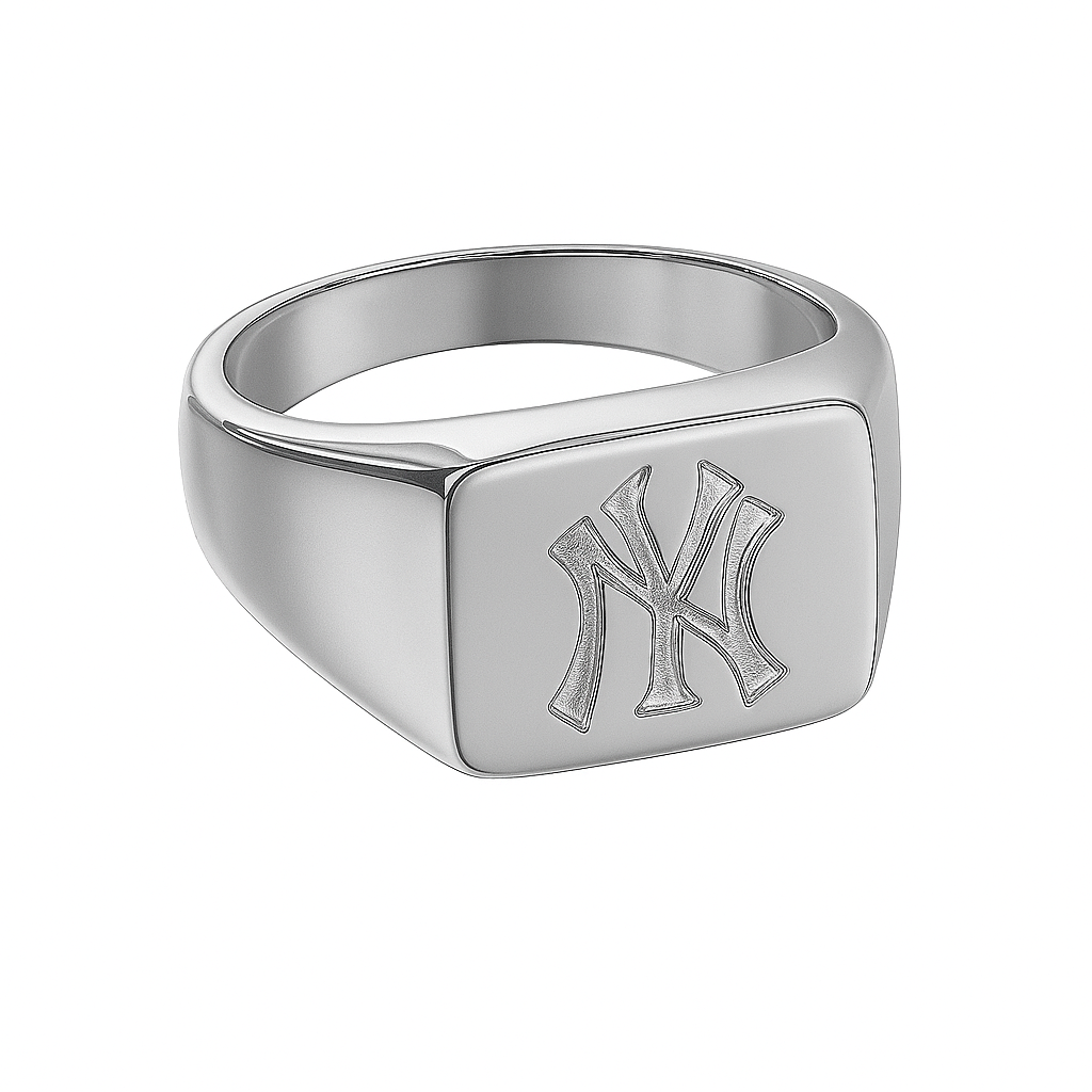 Yankee Brick Ring - Silver