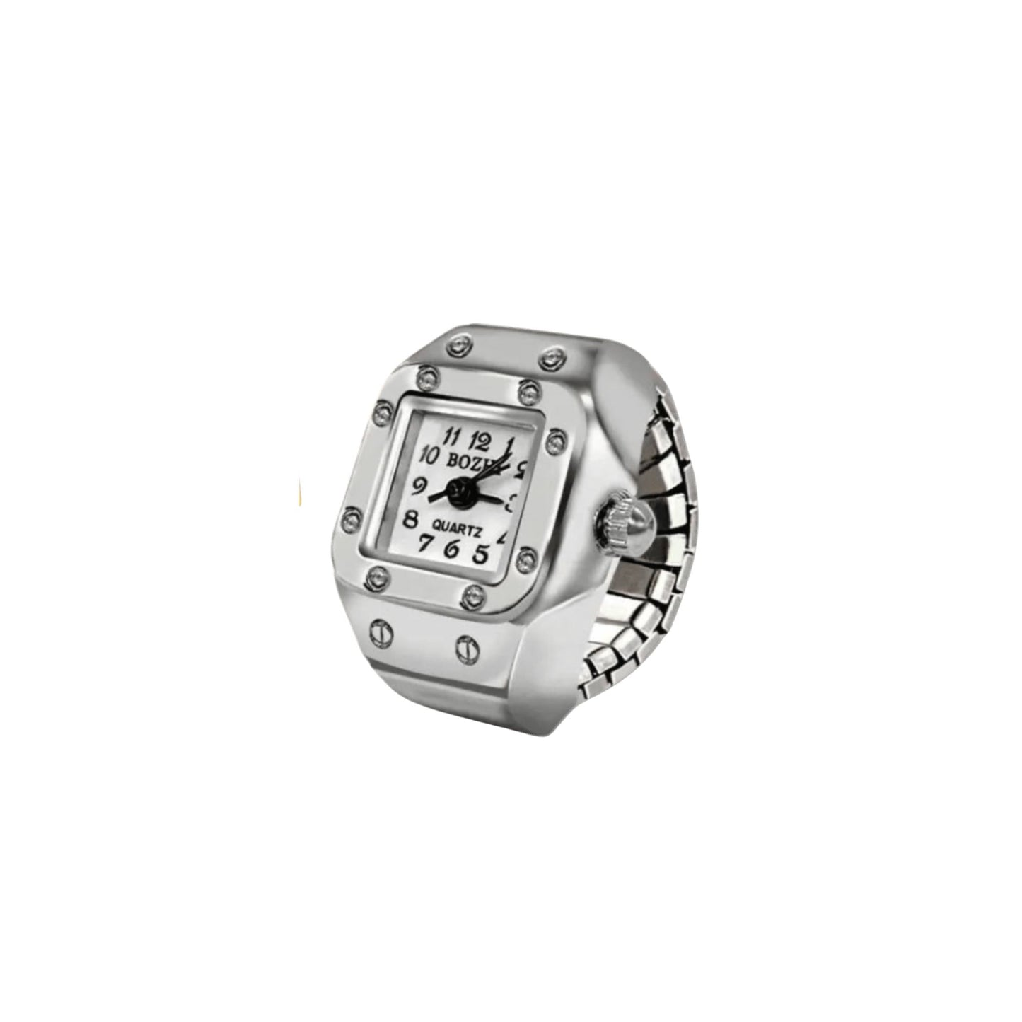 Retro Watch Ring - Gold/Silver