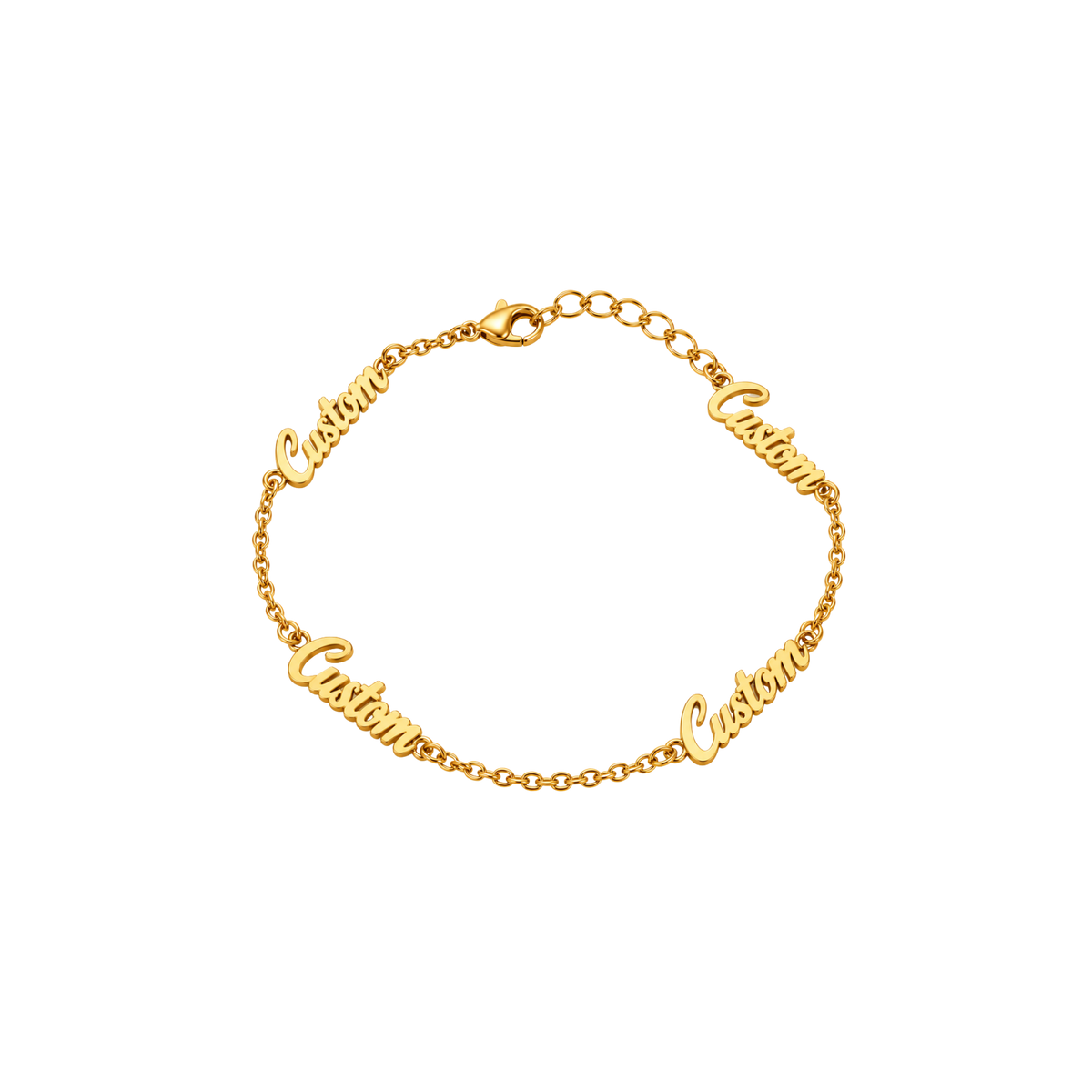 Personalised Multi-Name Bracelet - Gold