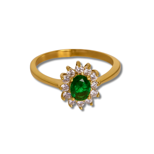 Emerald Bloom Ring