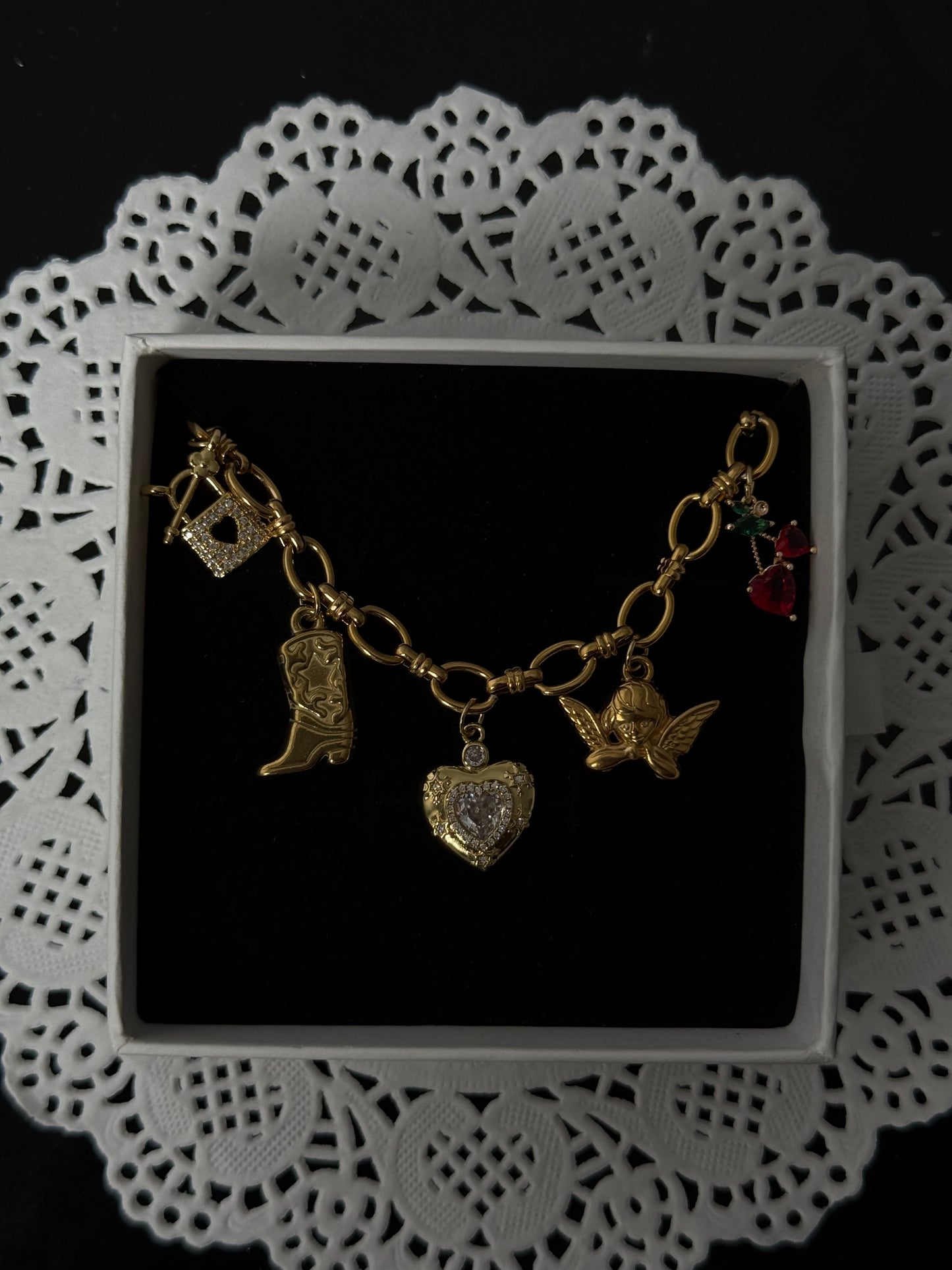 Build-A-Baddie Charm Necklace - Gold/Silver