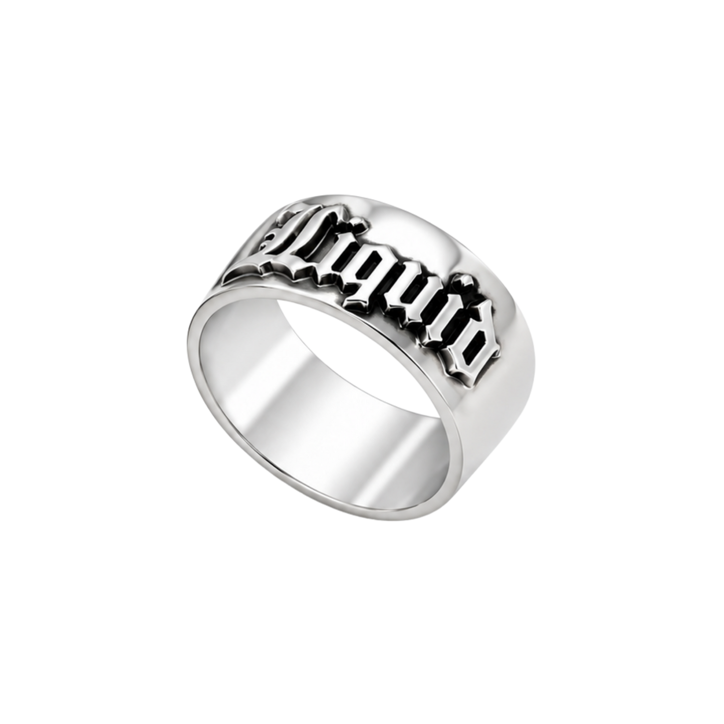 Personalised Statement Ring - Silver
