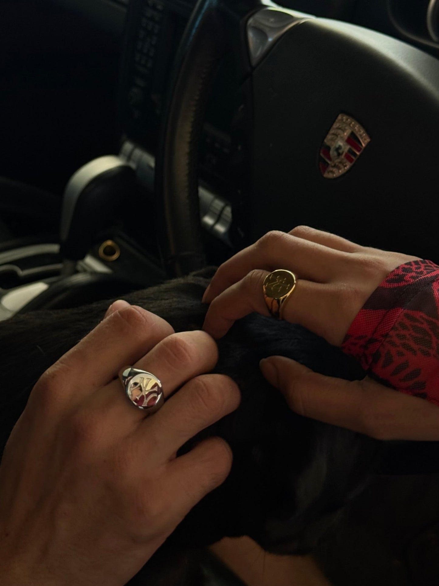 Bague avec blason des Yankees de New York - Argent