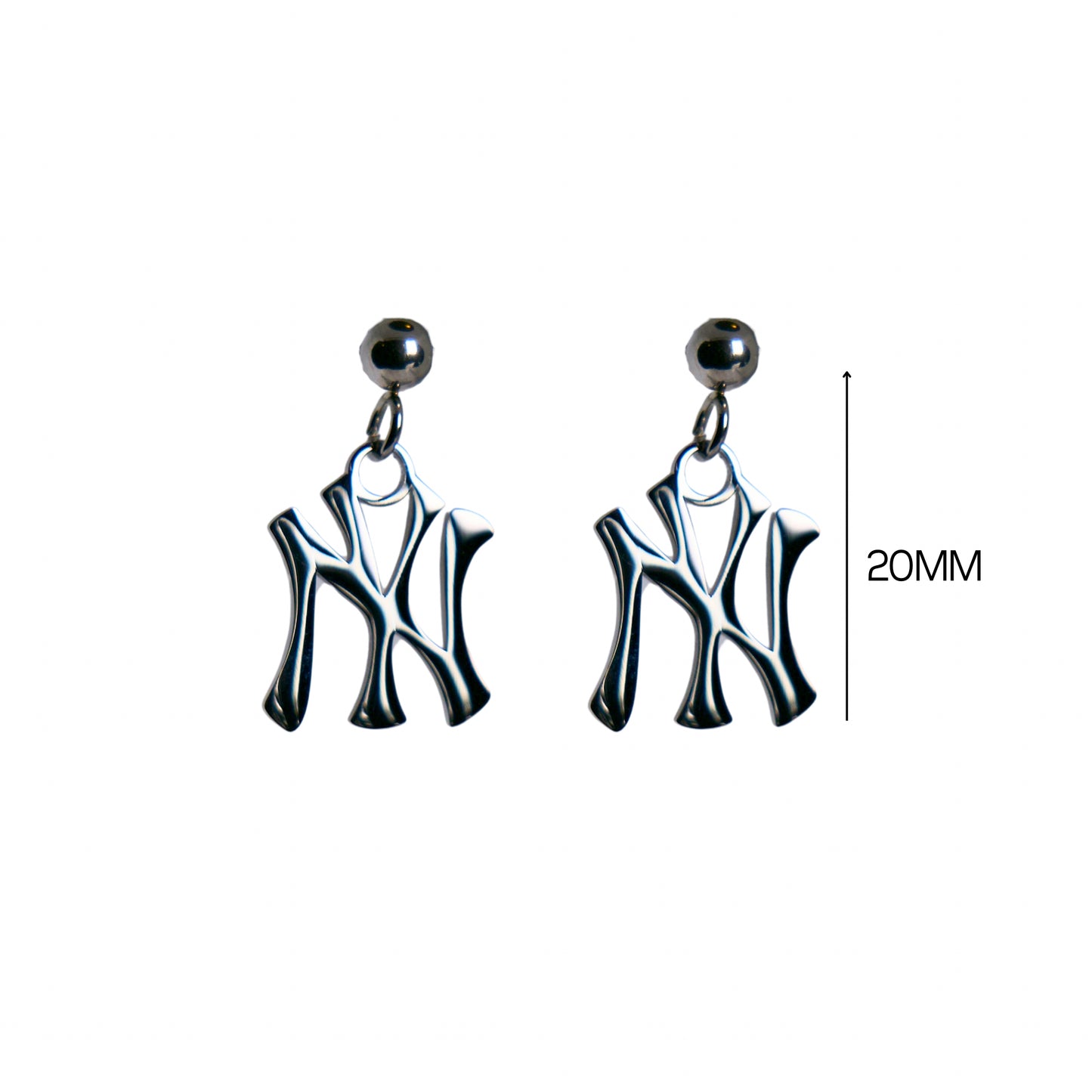 Yankee Drop Earrings - Silver