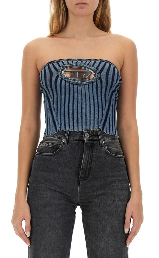 Diesel Logo Plaque Bandeau Top (M)