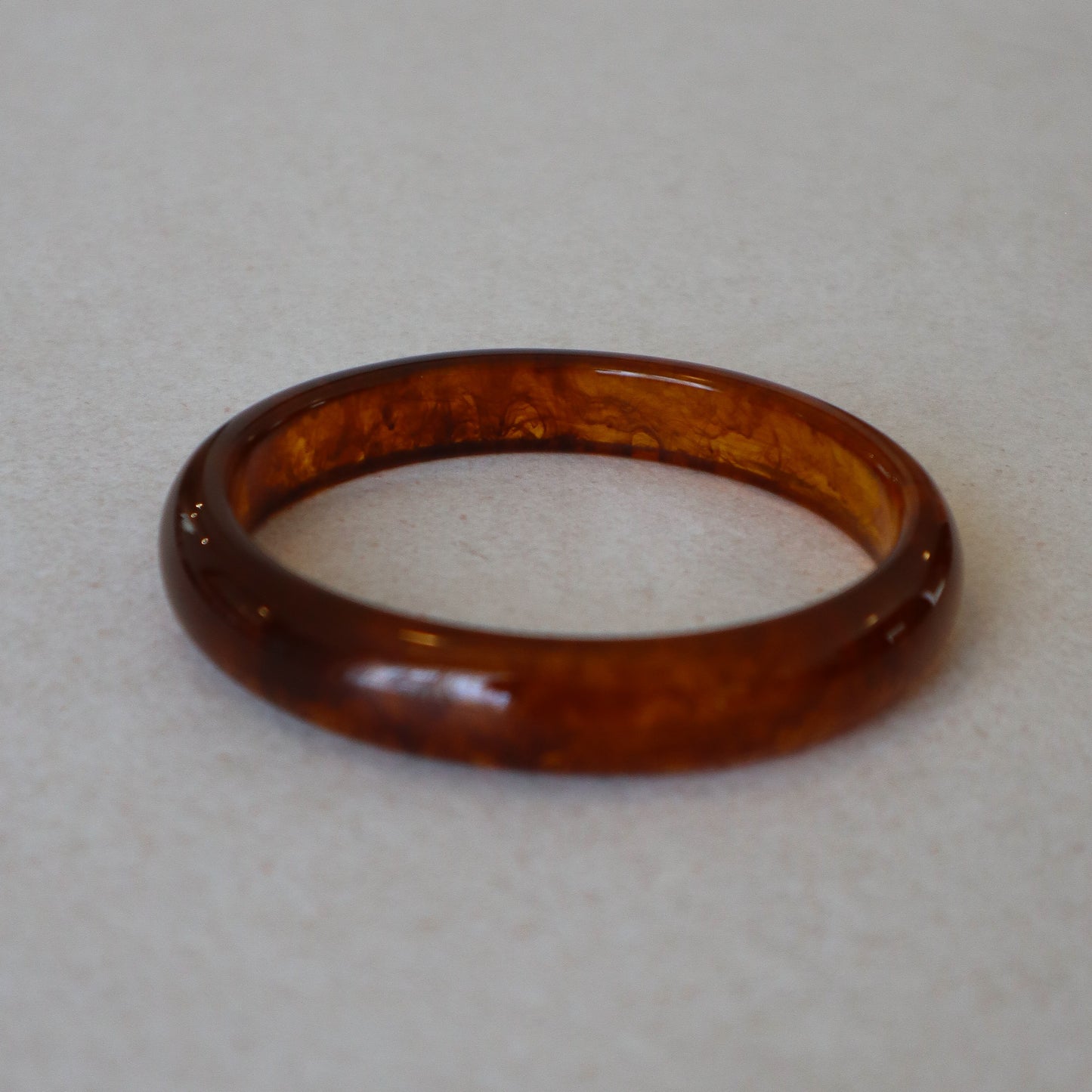 Bracelet fin en gelée - Marron