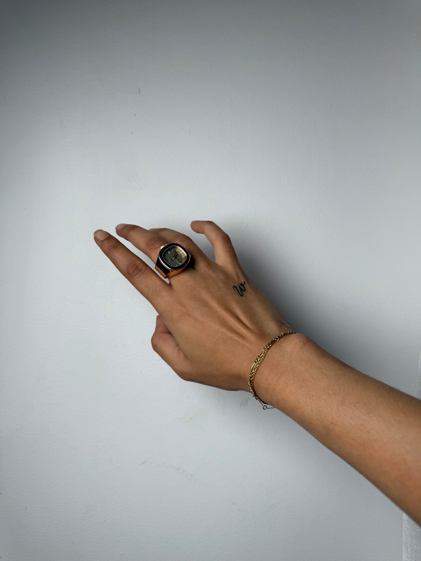 Bottega Watch Ring - Rose Gold