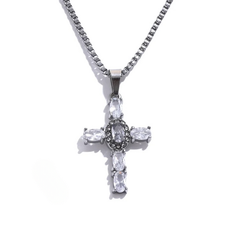 Utopia Cross Necklace - Gold/Silver