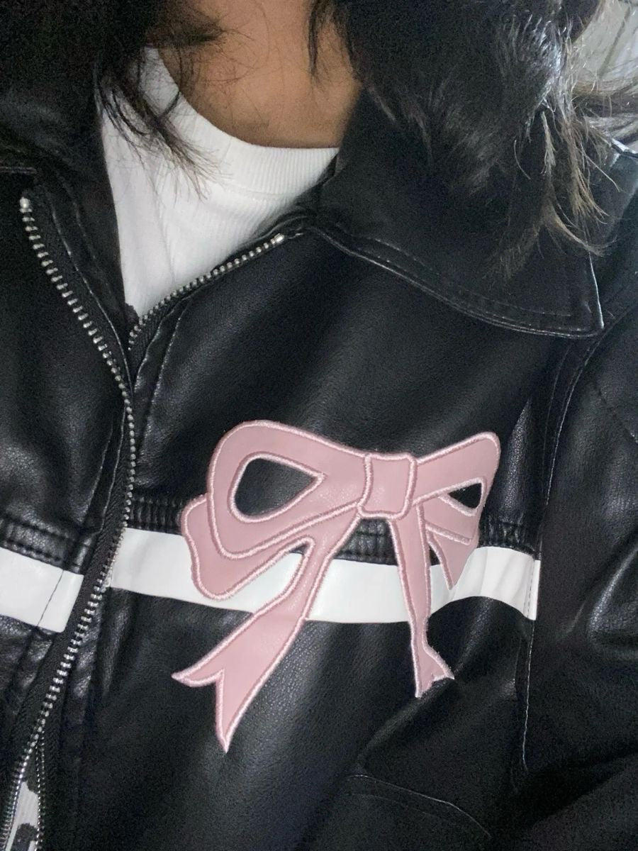 Blouson aviateur Harajuku (rose)