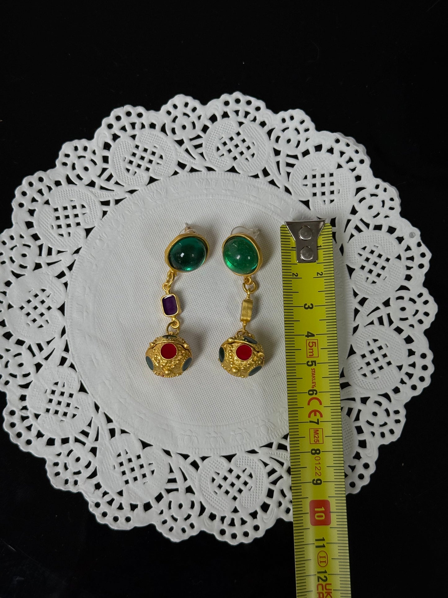 SS07 Multi-Gem Statement Earring
