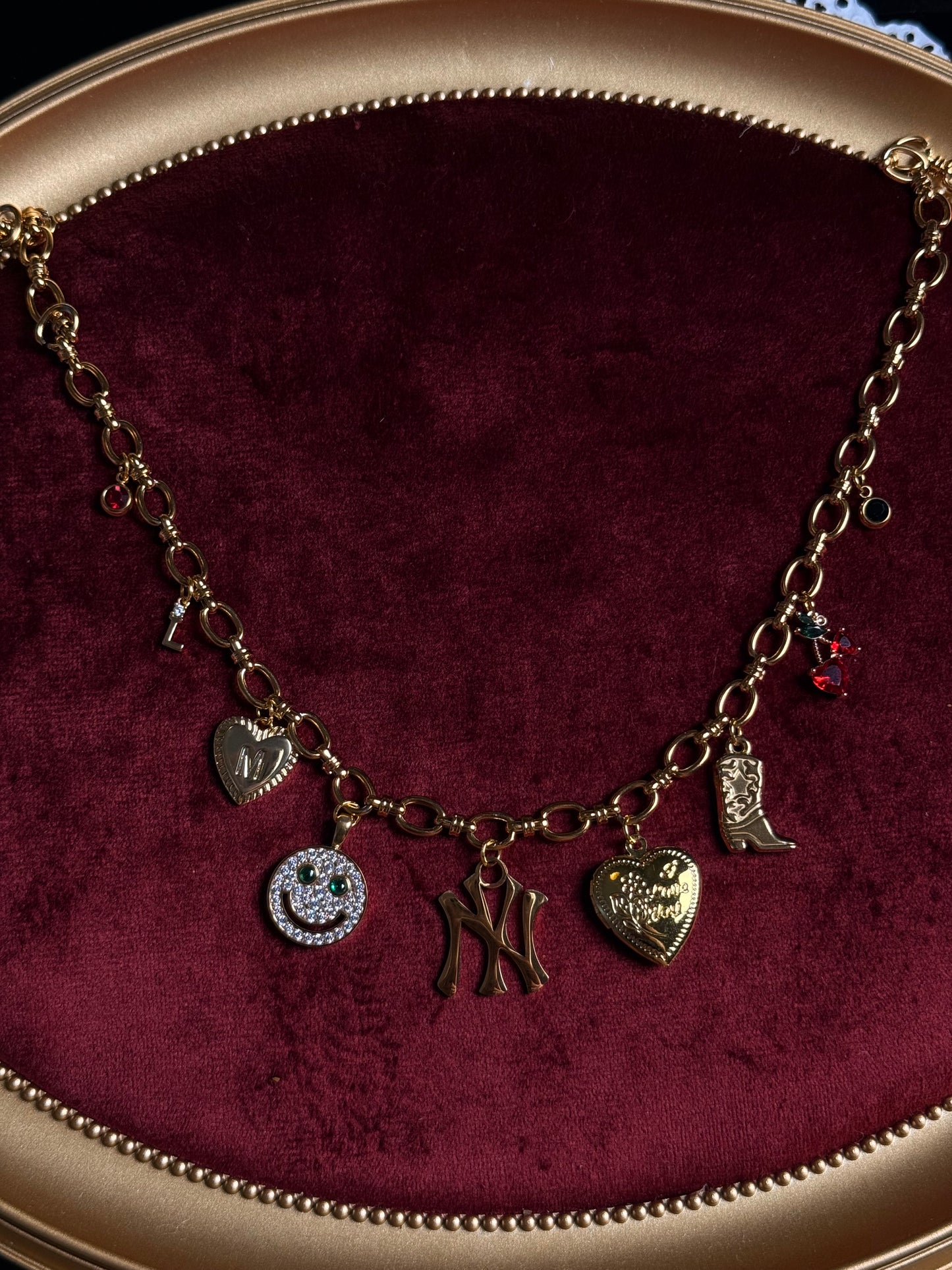 Build-A-Baddie Charm Necklace - Gold/Silver