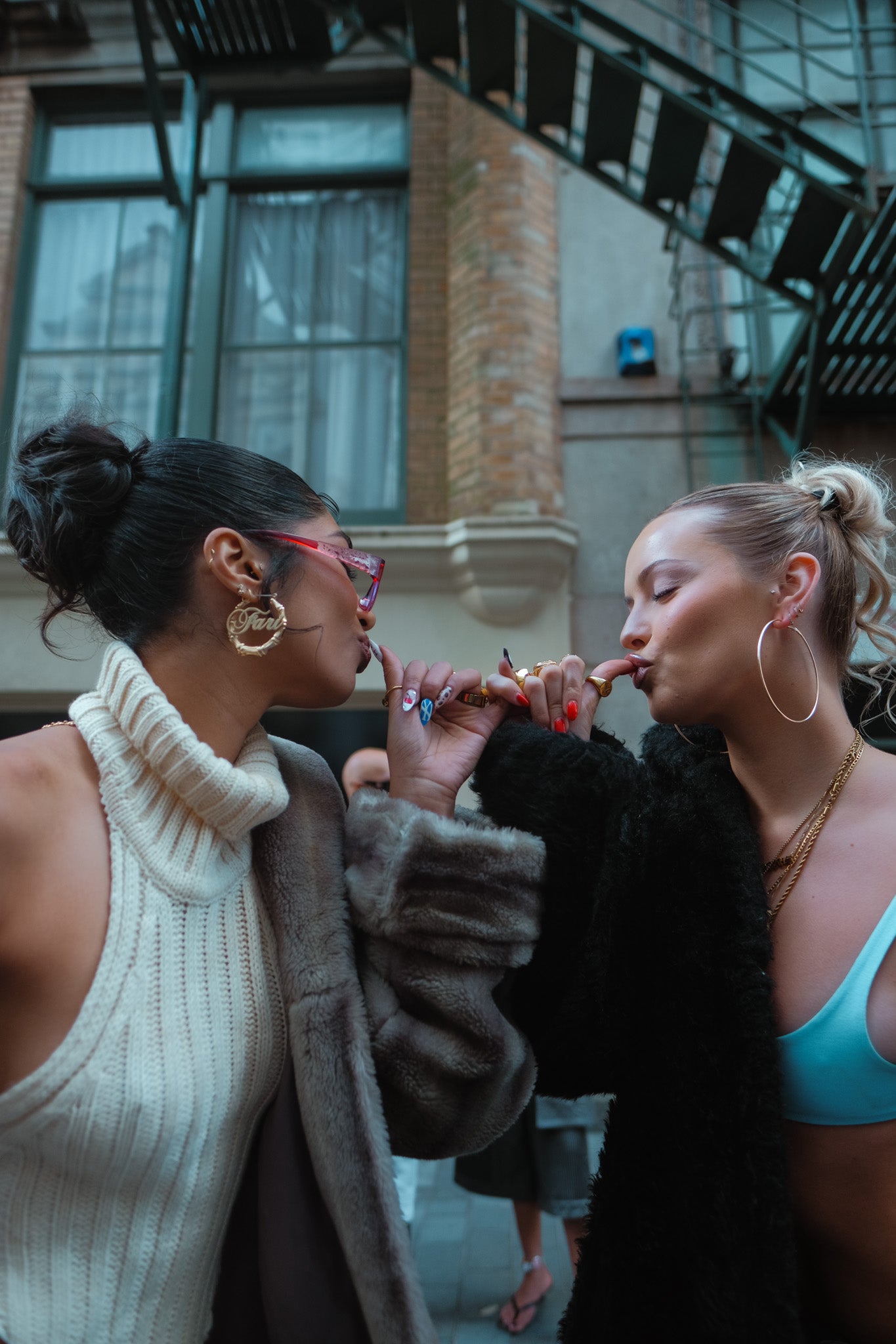 Créoles en bambou personnalisées - Or/Argent