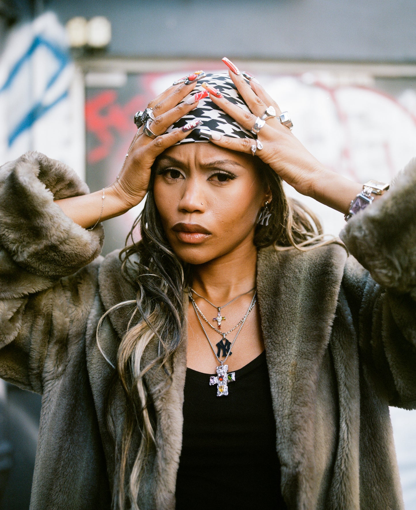 Utopia Cross Necklace - Gold/Silver