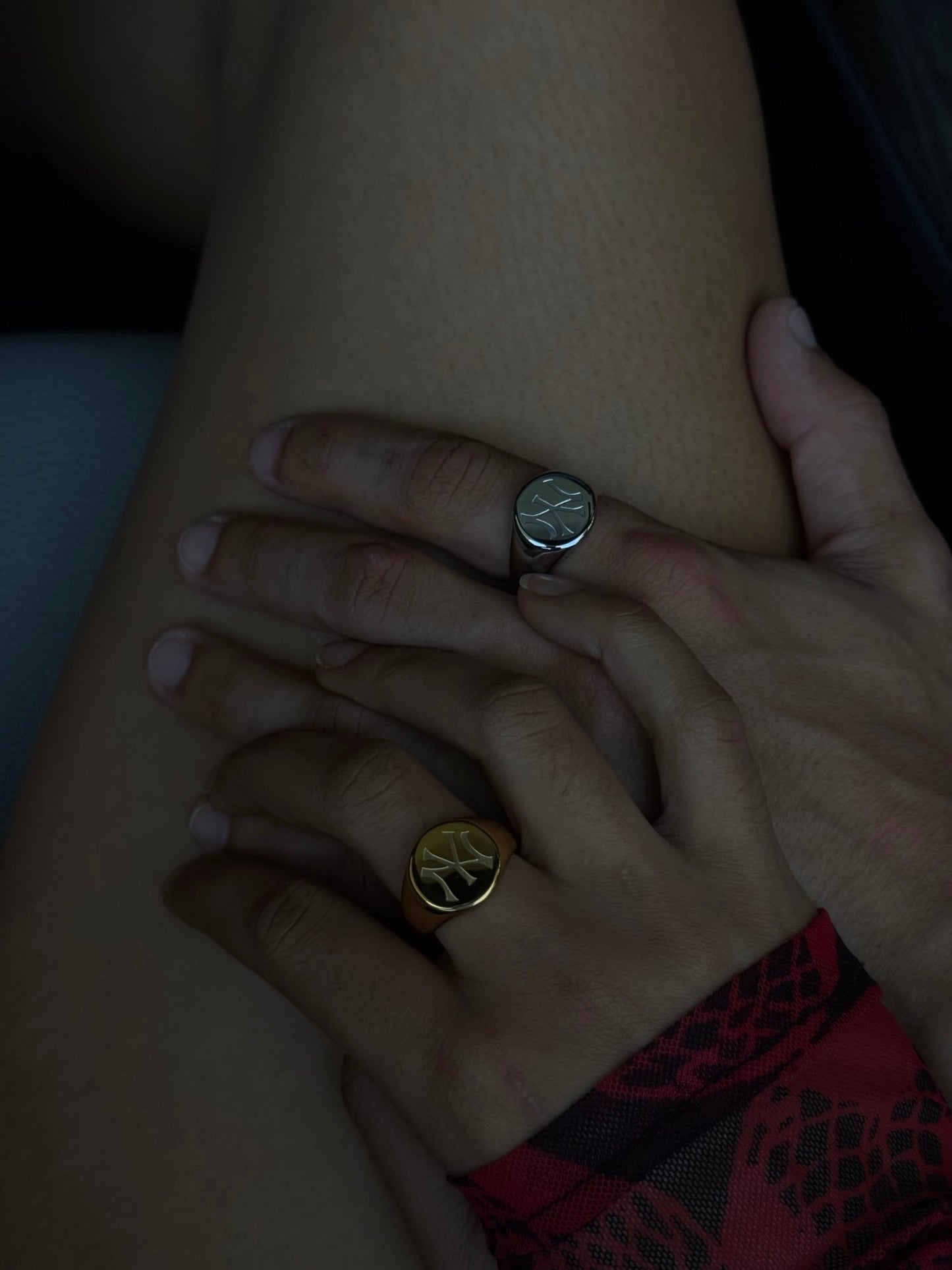 NY Yankee Crest Ring - 18K Gold Plated