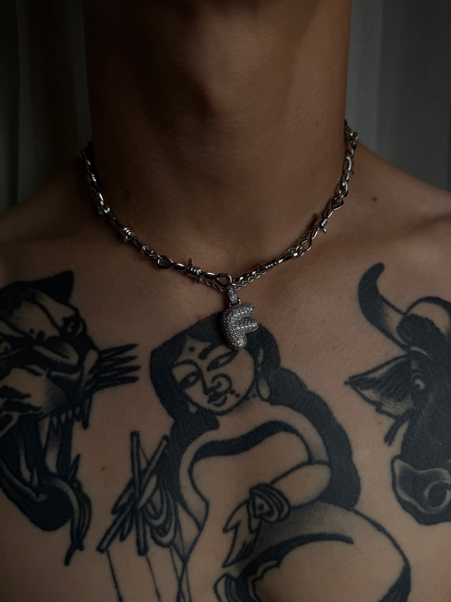Collier Initiale Bulle (Personnalisable) - Argent
