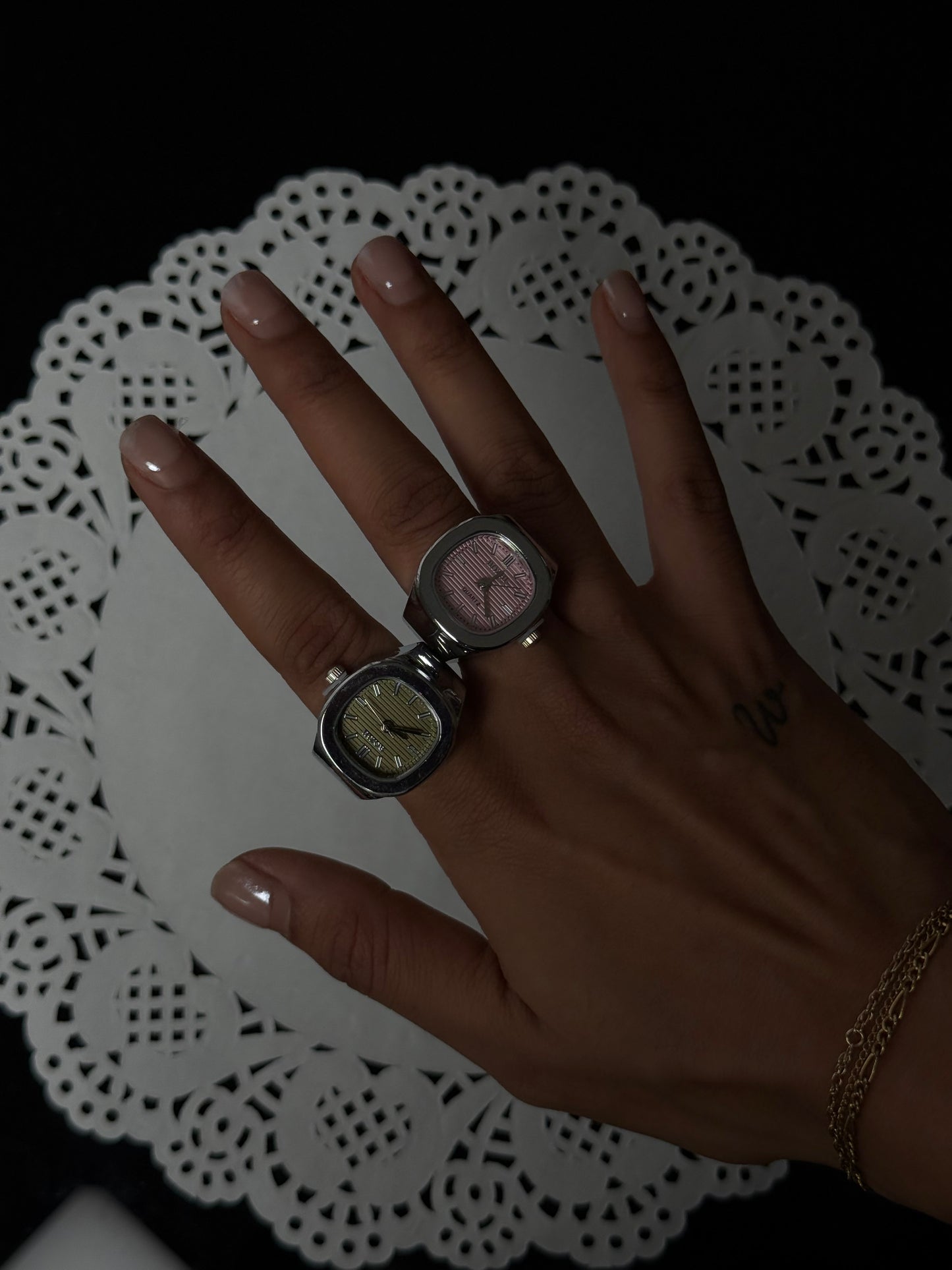 Bottega Watch Ring - Silver
