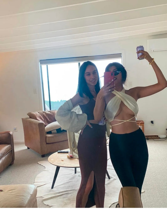 Mirror Palais The Halter- Cream (S)