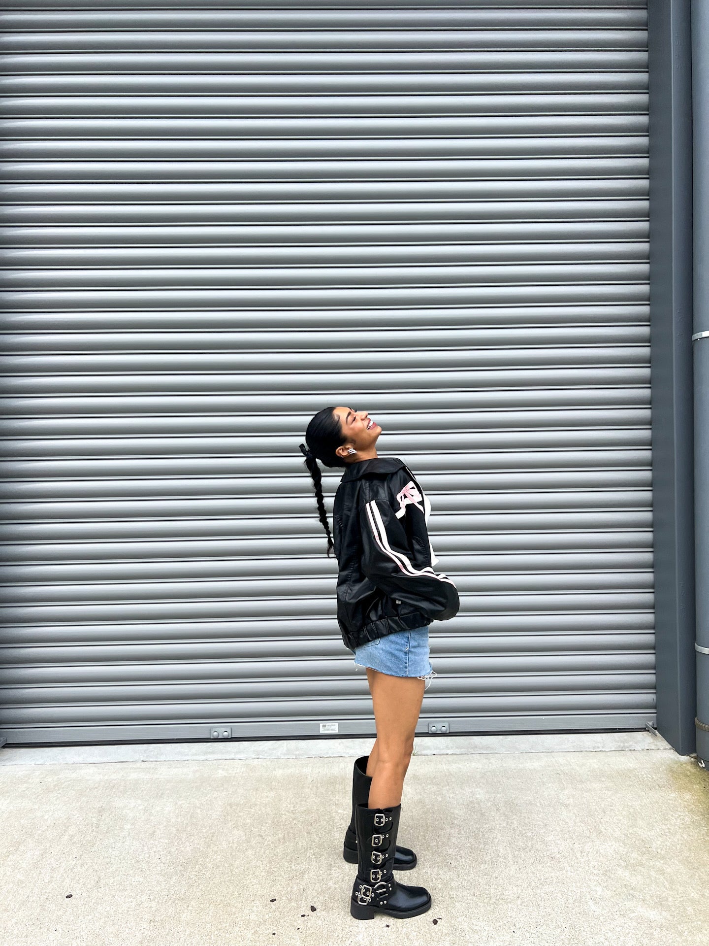 Blouson aviateur Harajuku (rose)