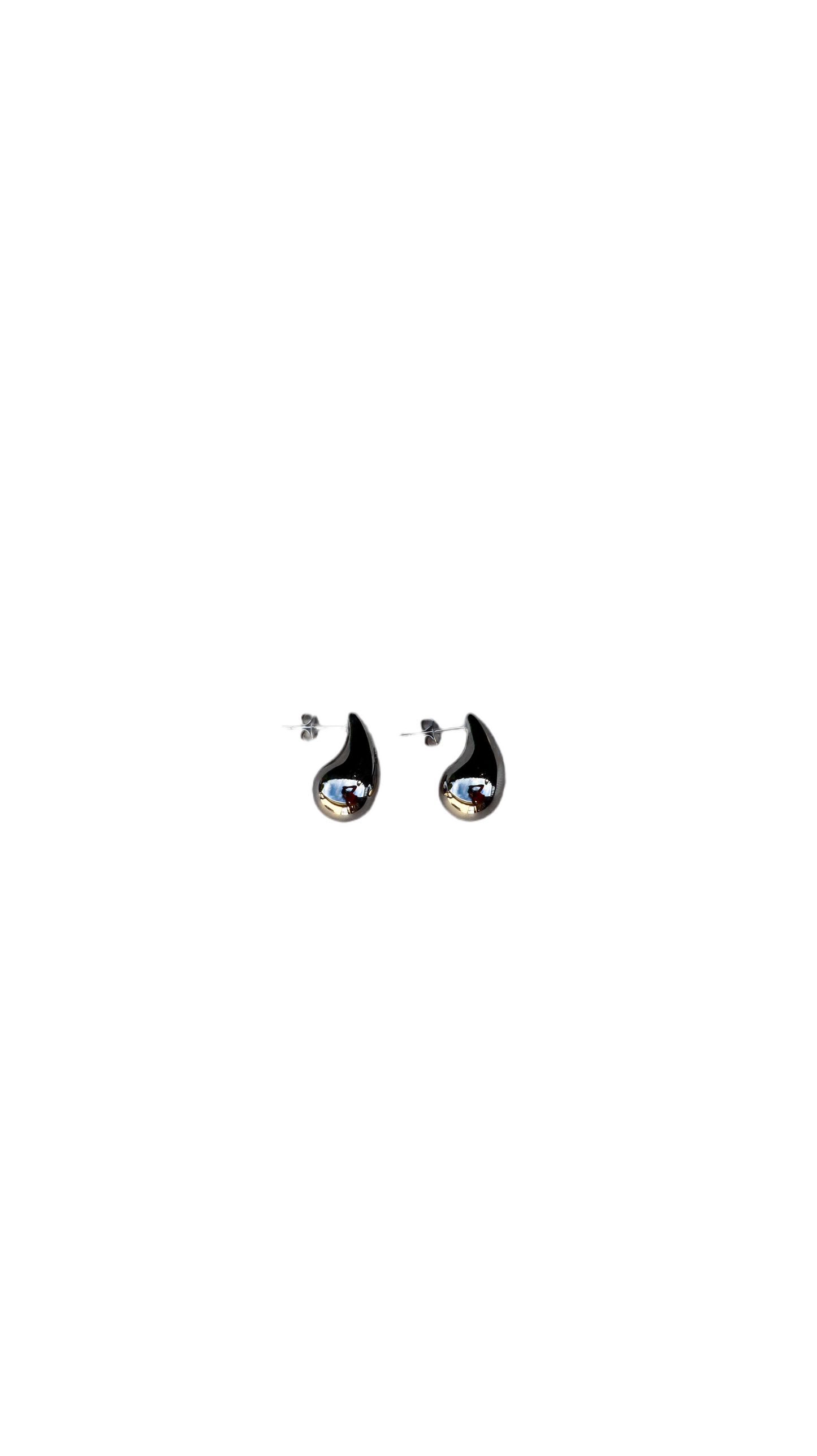 Boucles d'oreilles mini gouttes de pluie - Argent