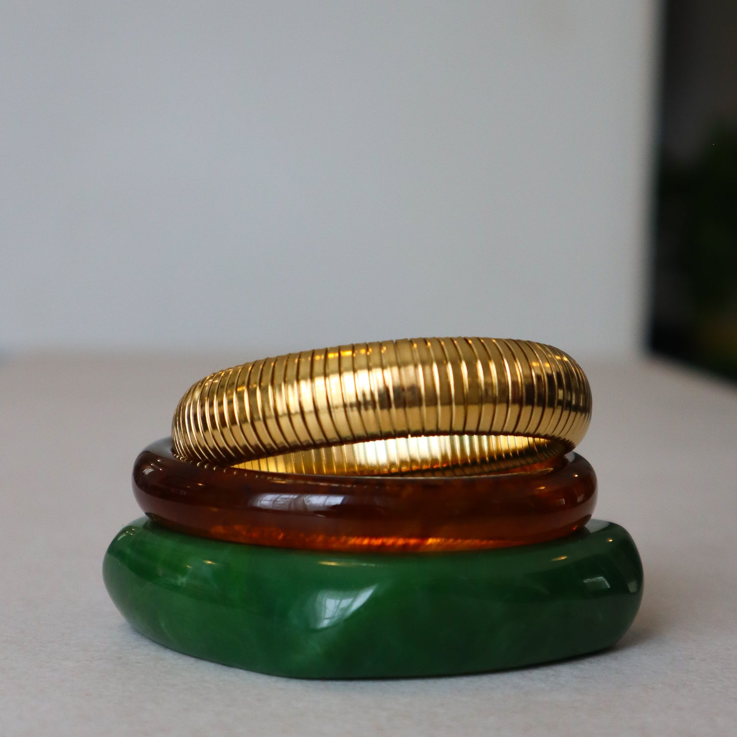 Bracelet fin en gelée - Vert