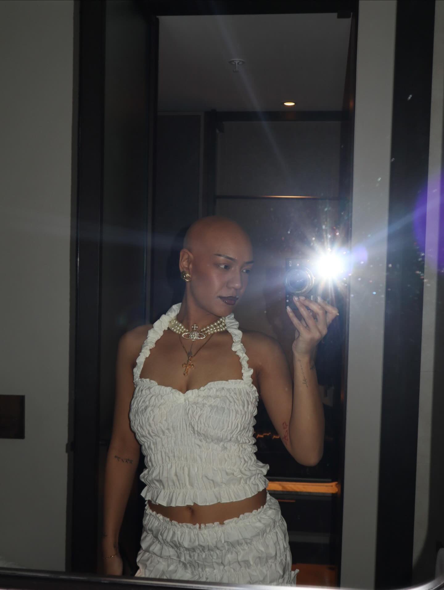 Haut licou chouchou - Blanc (S/M)
