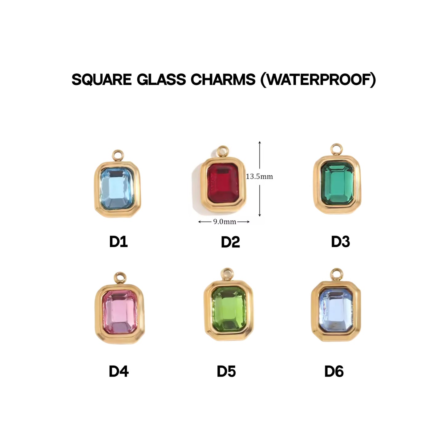 Yankee Charm Necklace (Customisable)-Gold