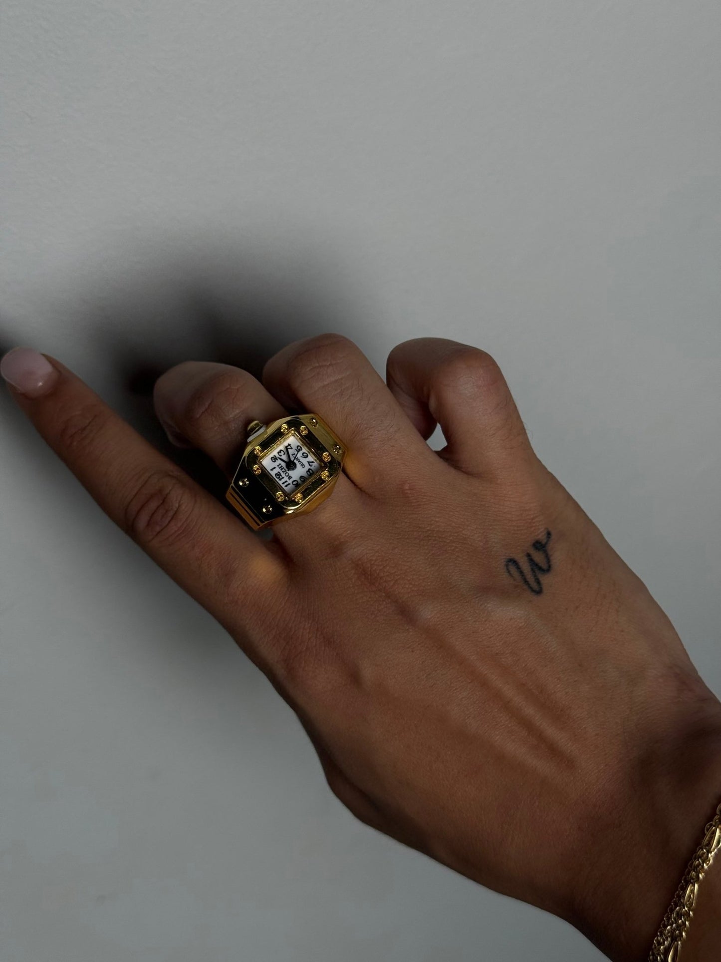 Retro Watch Ring - Gold/Silver