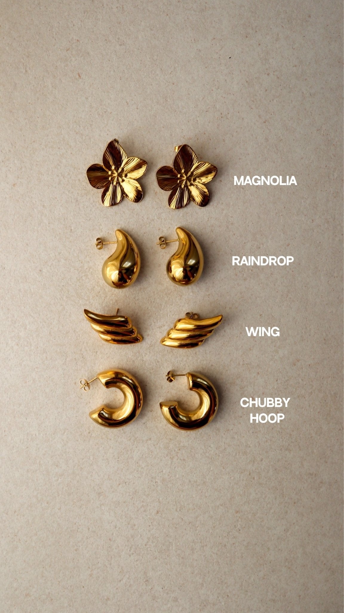Boucles d'oreilles gouttes de pluie