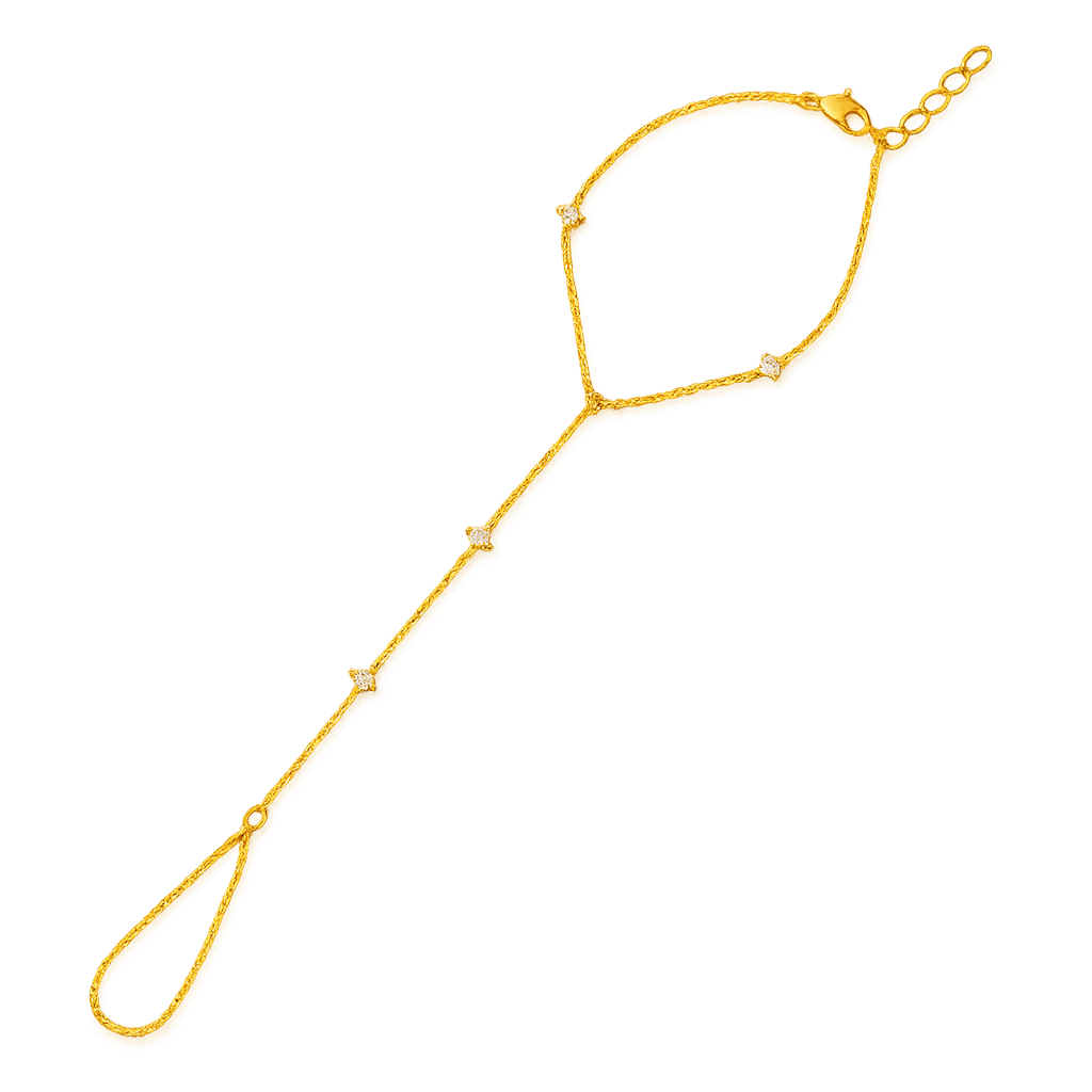 Chaîne de main Amalfi - Plaqué or 18 carats/argent