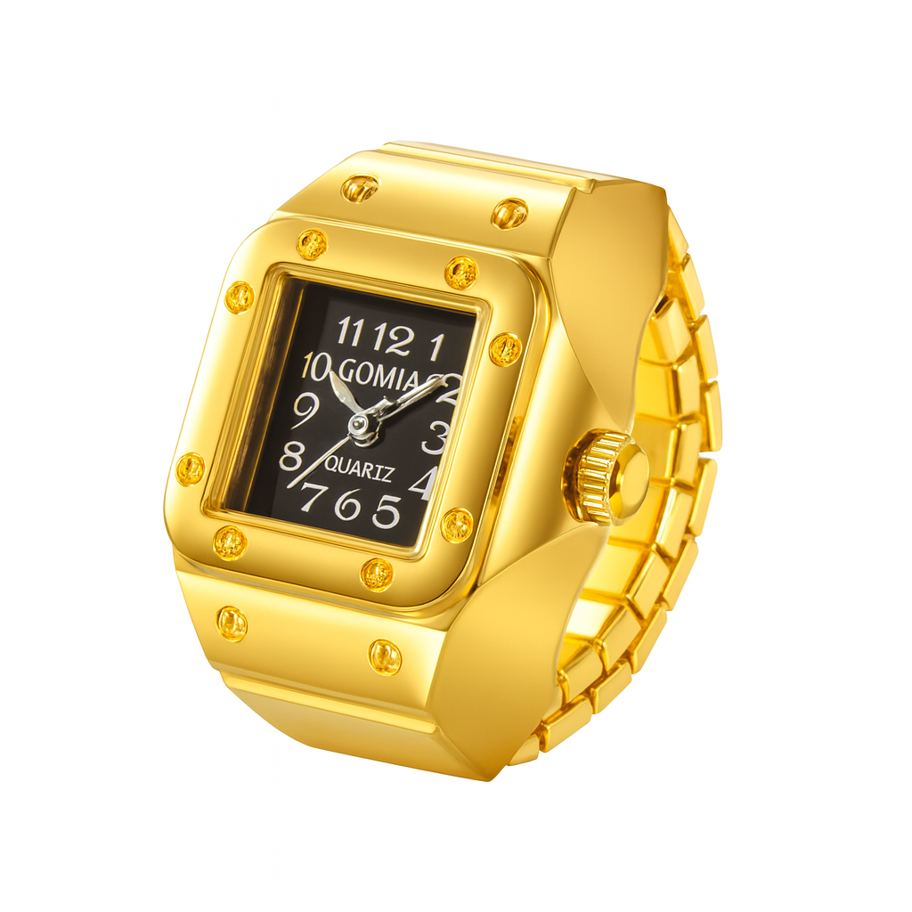 Retro Watch Ring - Gold/Silver