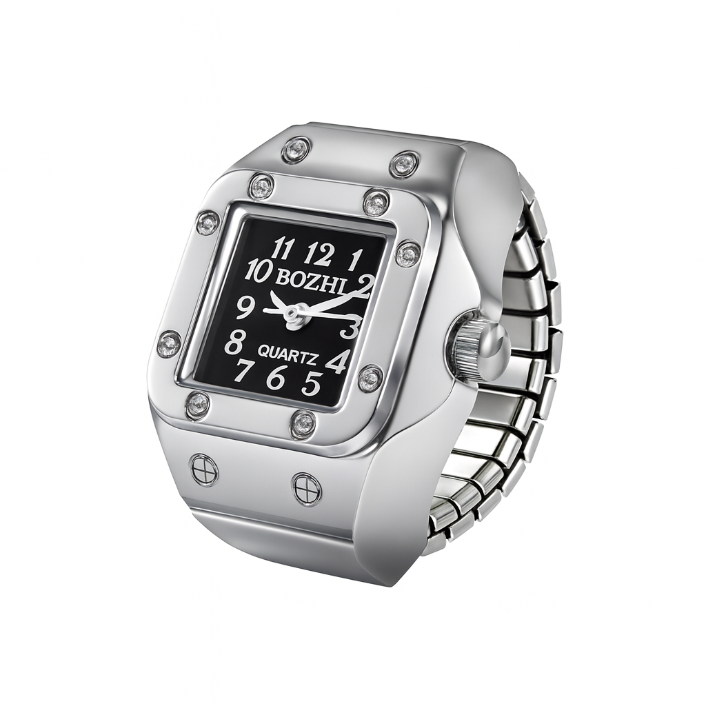 Retro Watch Ring - Gold/Silver