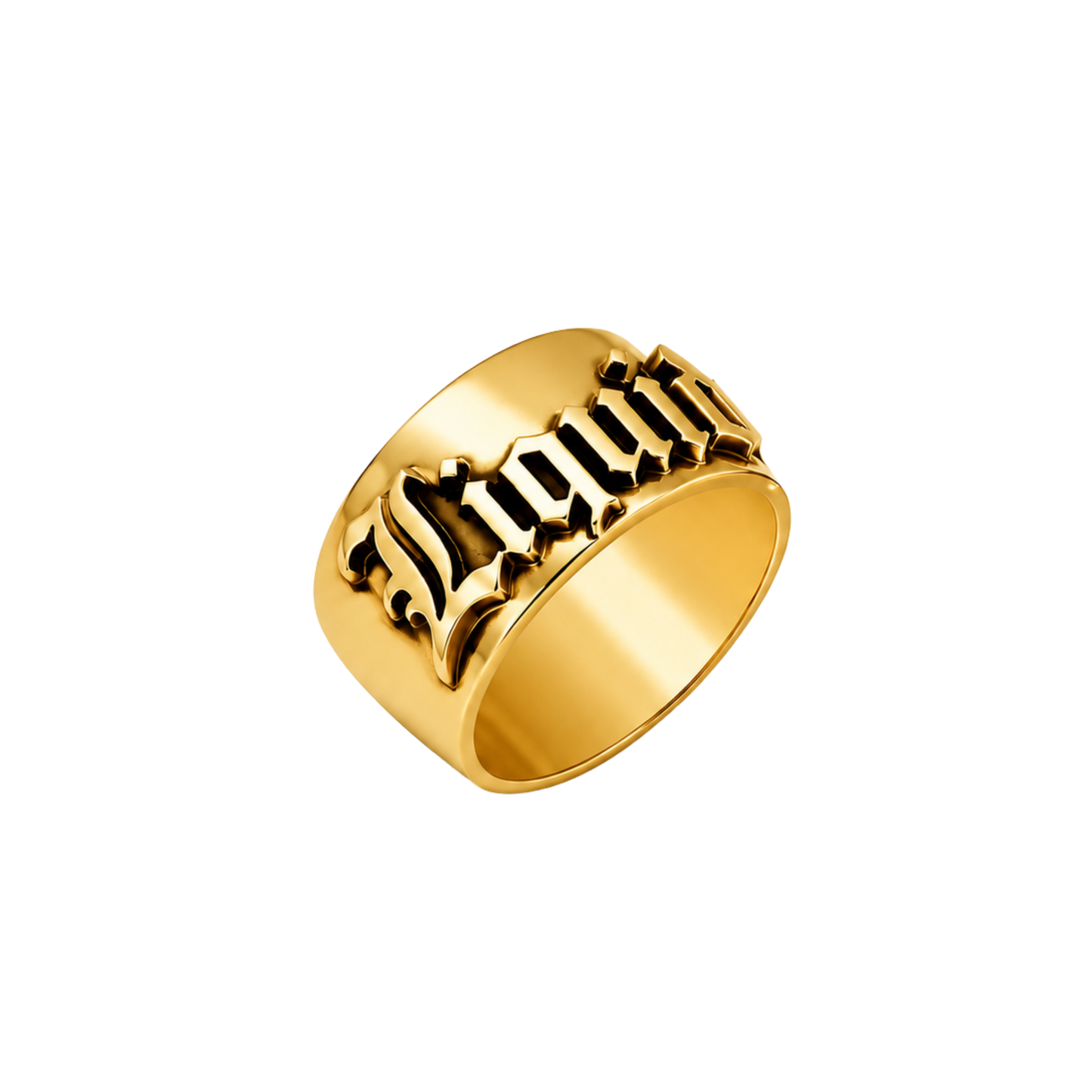 Personalised Statement Ring - 18K Gold-Plated