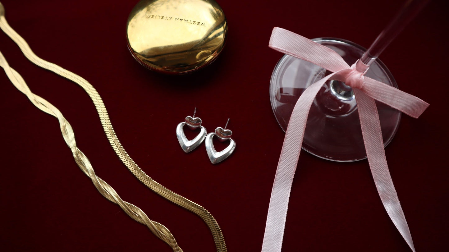 Boucles d'oreilles Sois ma Saint-Valentin