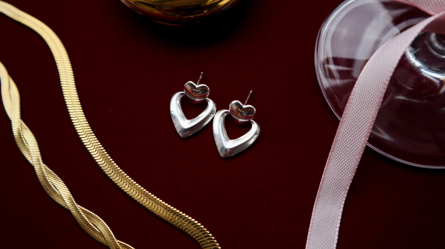 Boucles d'oreilles Sois ma Saint-Valentin
