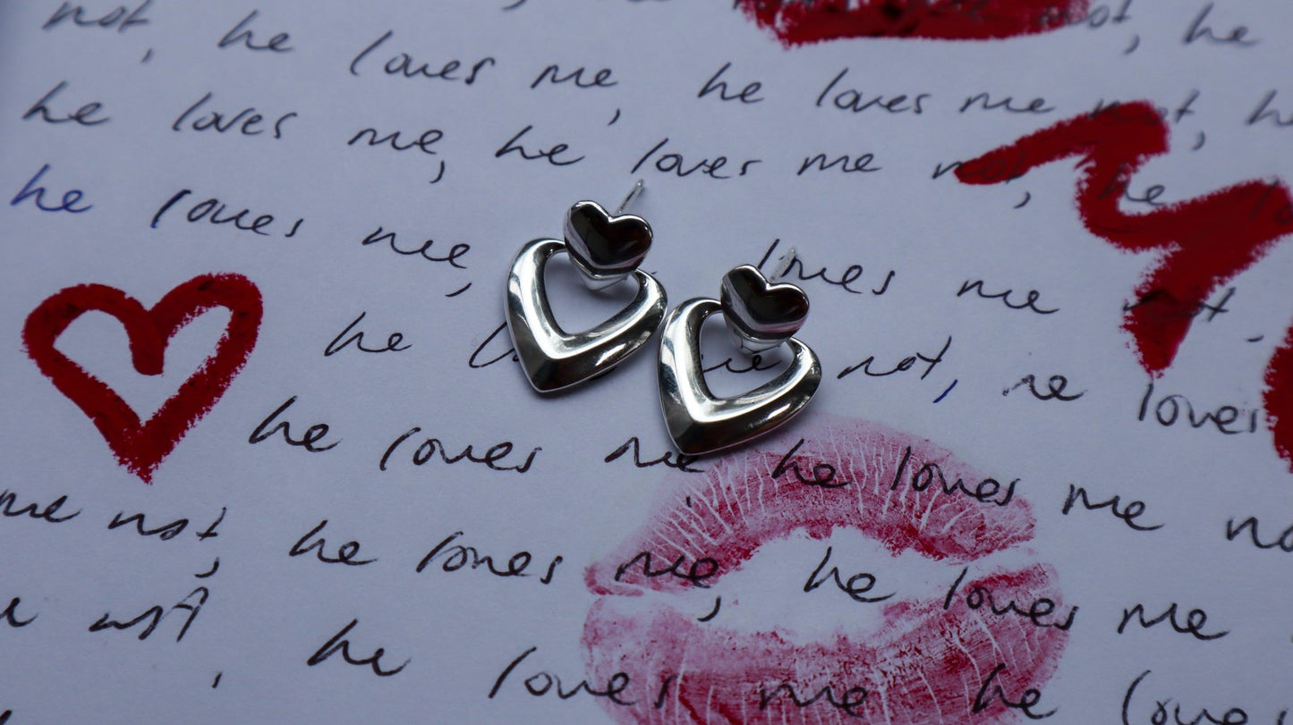 Boucles d'oreilles Sois ma Saint-Valentin