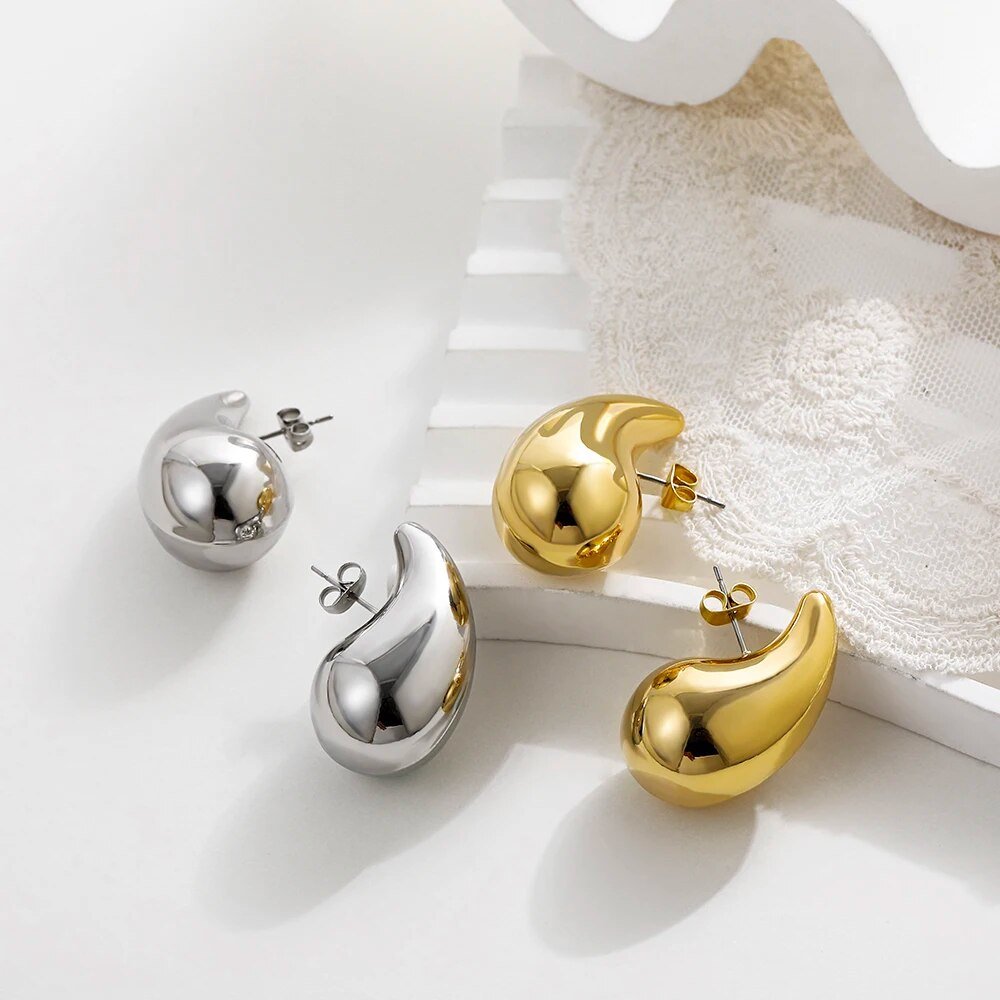 Boucles d'oreilles gouttes de pluie