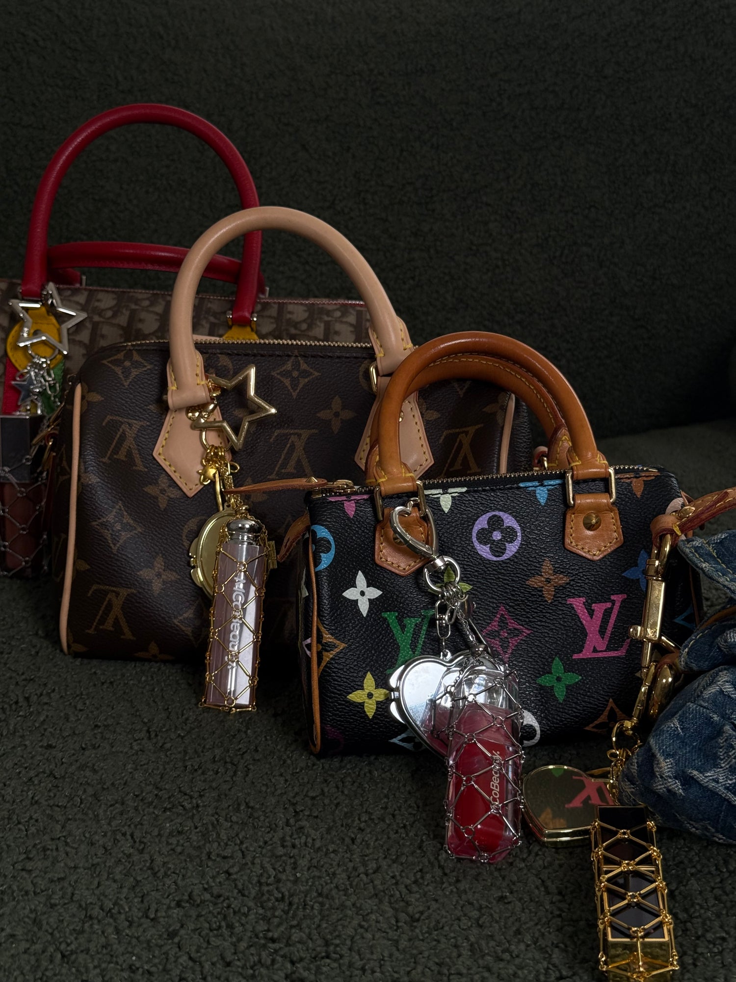 LIPSTICK HOLDER BAG CHARMS