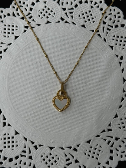 SS46 Double-Sided Heart Necklace *WATERPROOF & TARNISH-PROOF*
