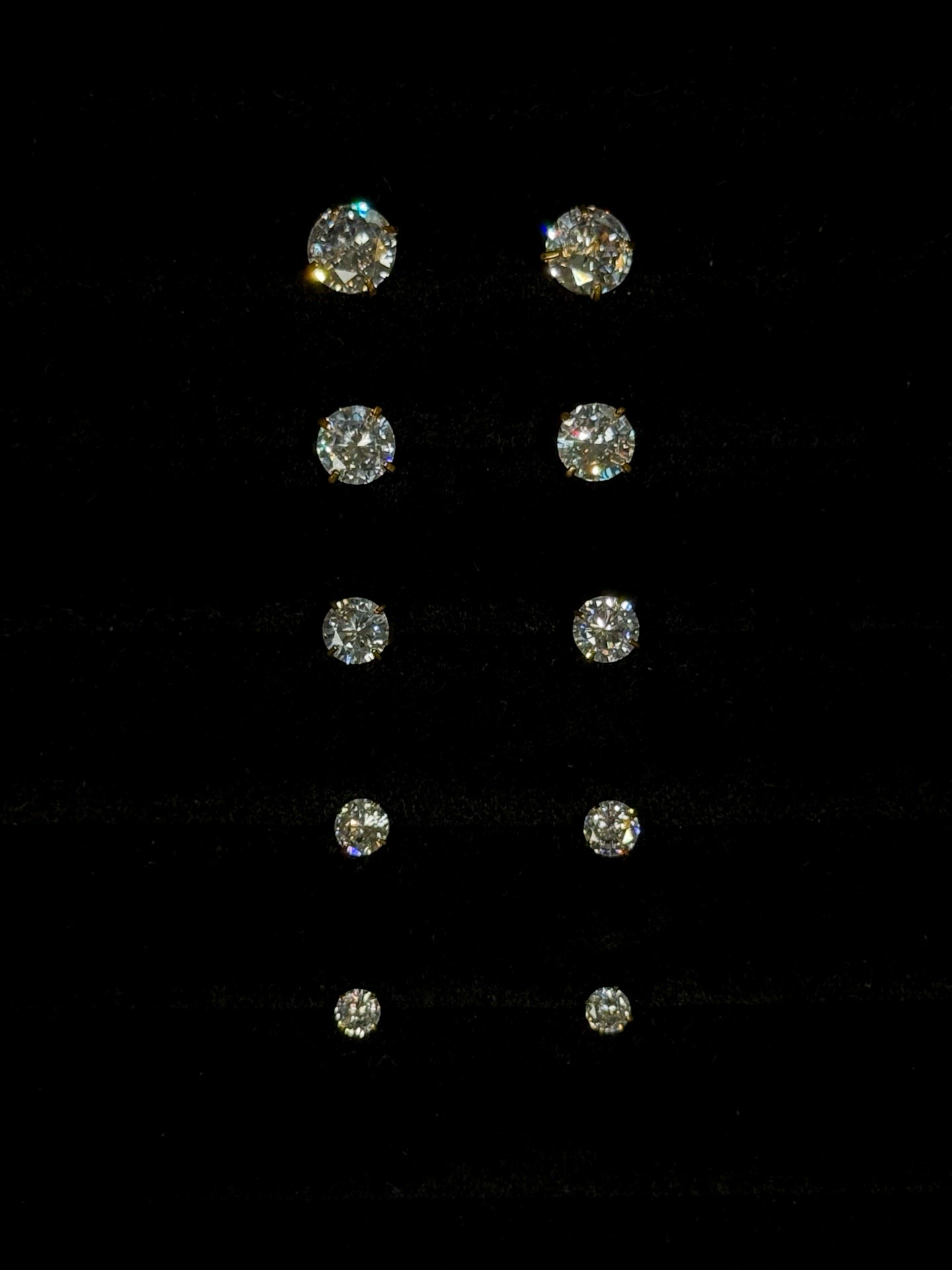 Iced Out Studs - 18K Gold-Plated