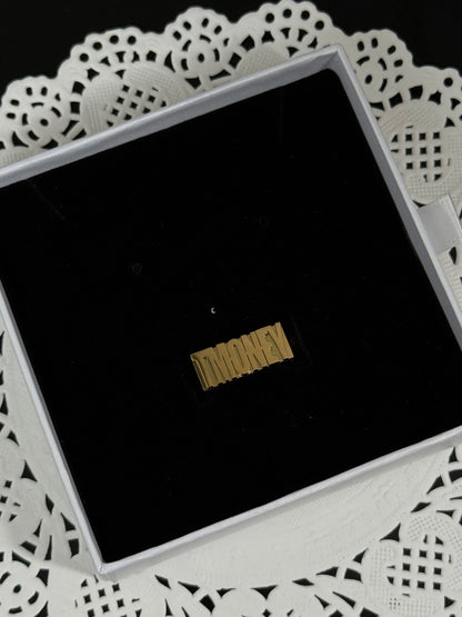 Nameplate Ring - Gold/Silver