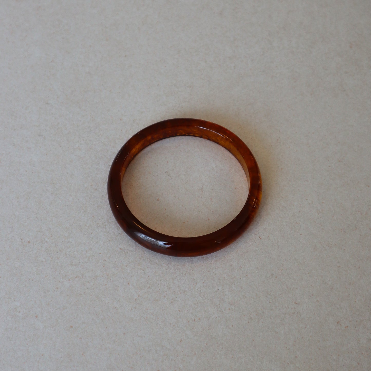 Thin Jelly Bangle - Brown