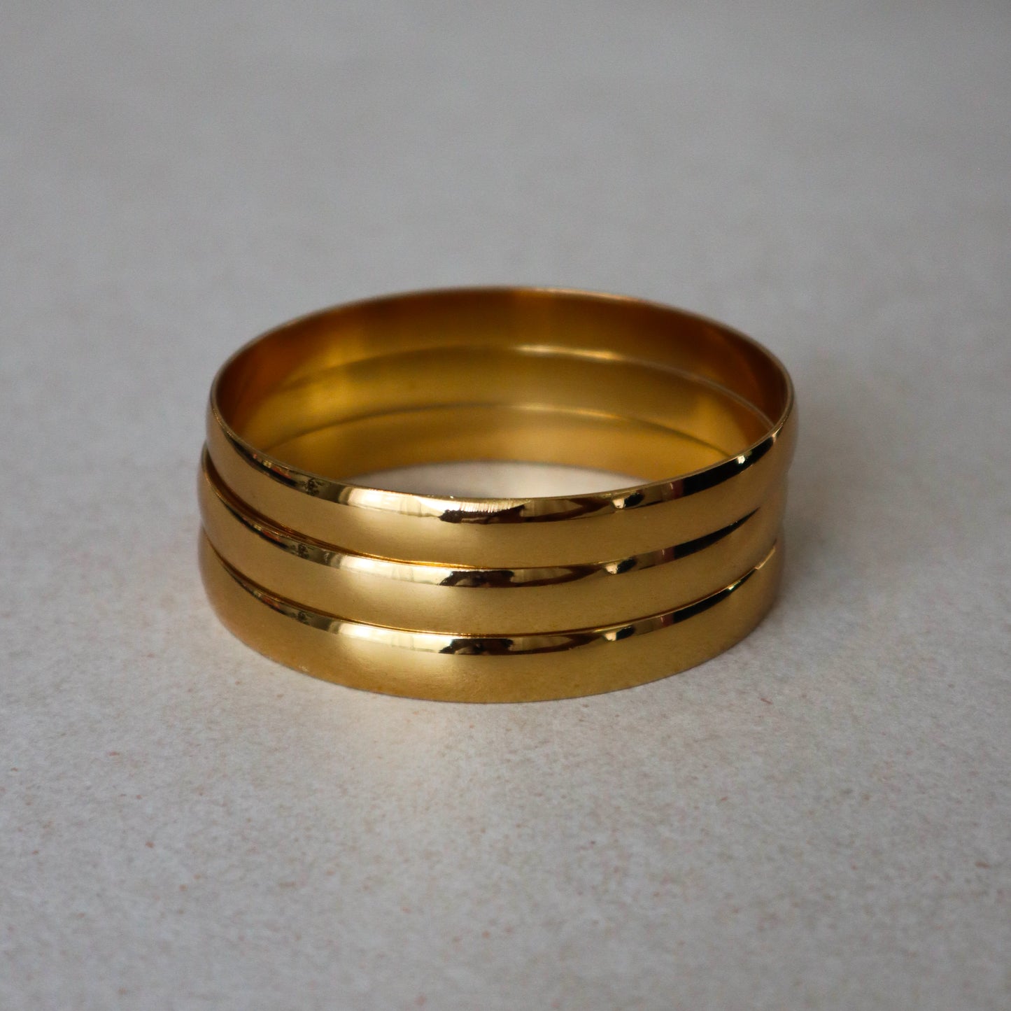 Thin Stackable Bangle - Gold