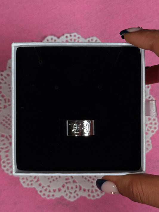 Personalised Statement Ring - Silver