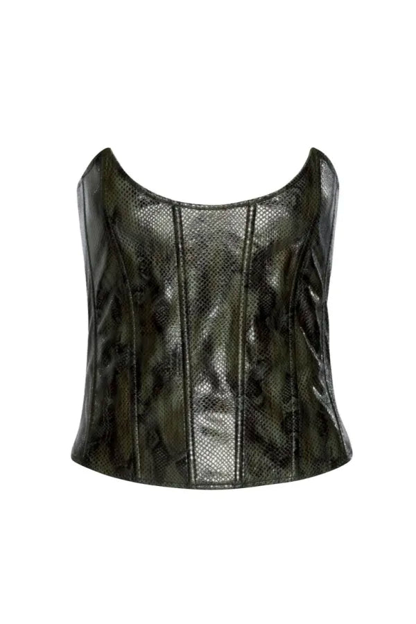 Leia Corset- Forest Python (S)